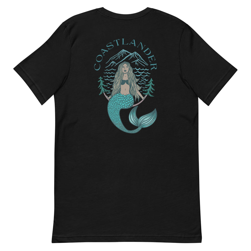 Design of Coastlander Mermaid Design - Unisex t-shirt , the colour is Black