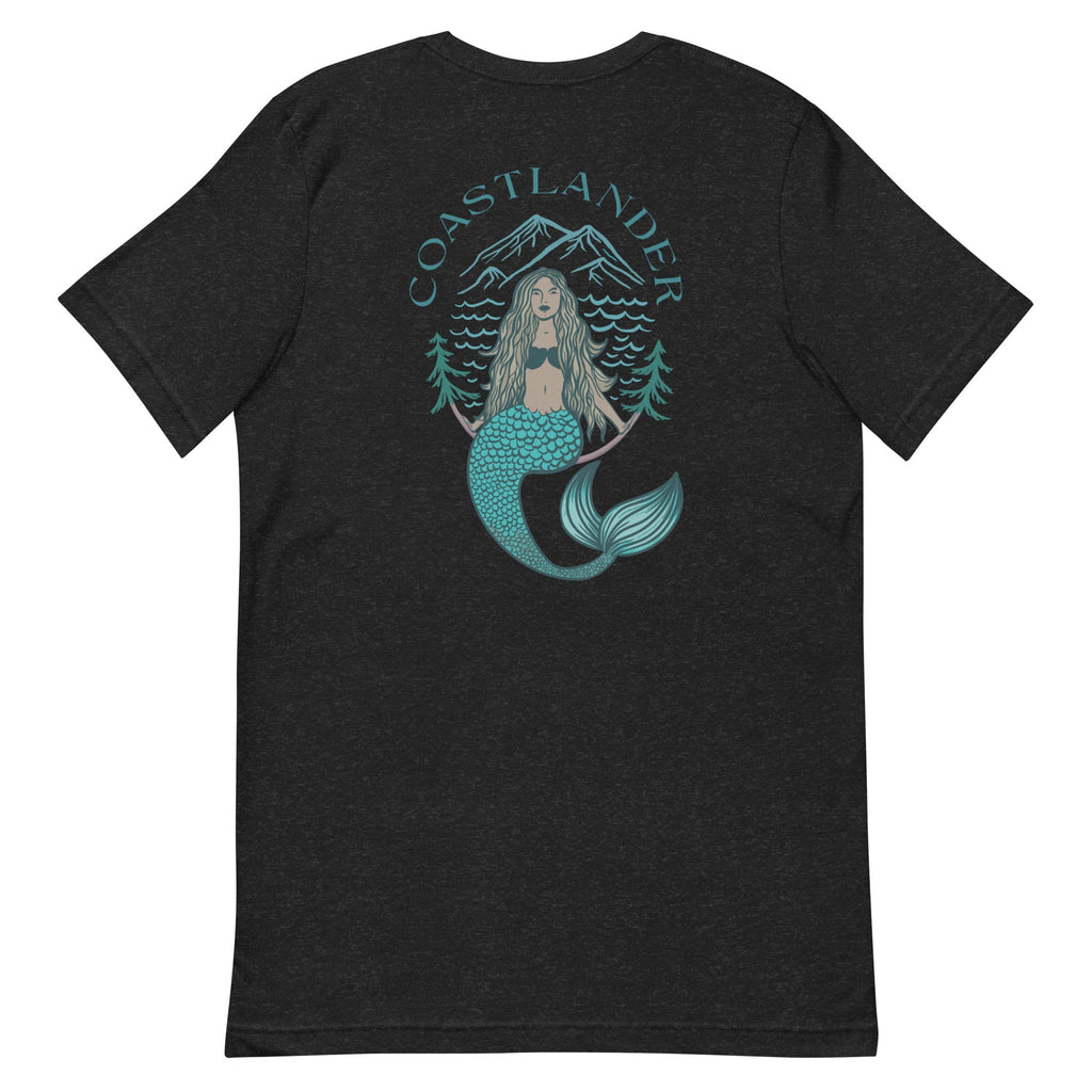 Design of Coastlander Mermaid Design - Unisex t-shirt , the colour is Black Heather