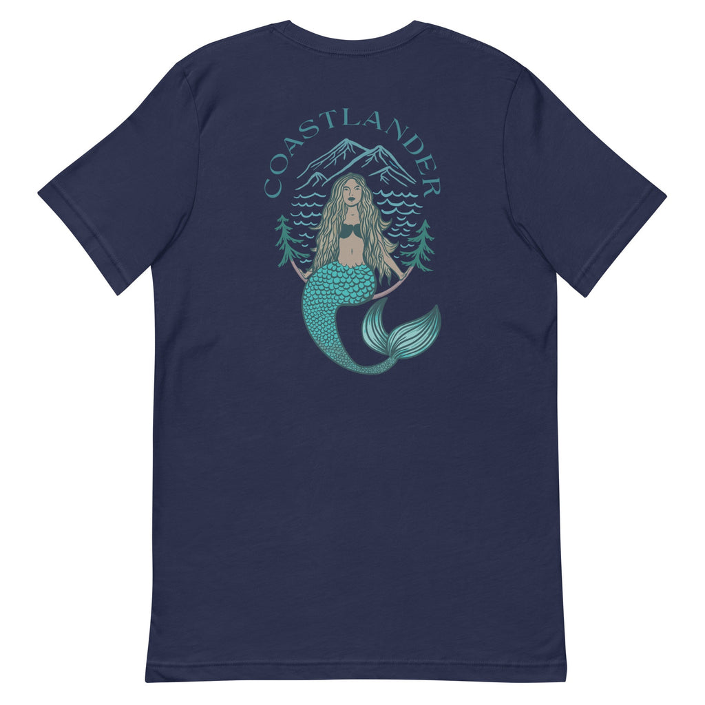 Design of Coastlander Mermaid Design - Unisex t-shirt , the colour is Navy
