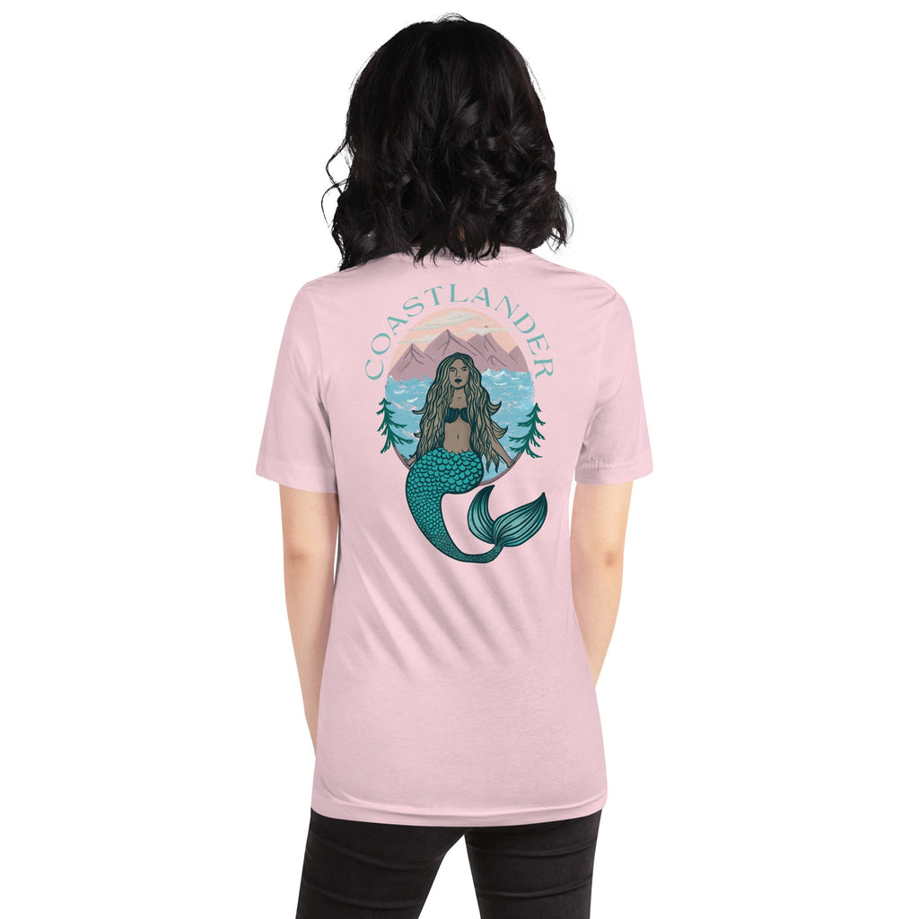 Design of Coastlander Mermaid Design - Unisex t-shirt , the colour is Soft Pink