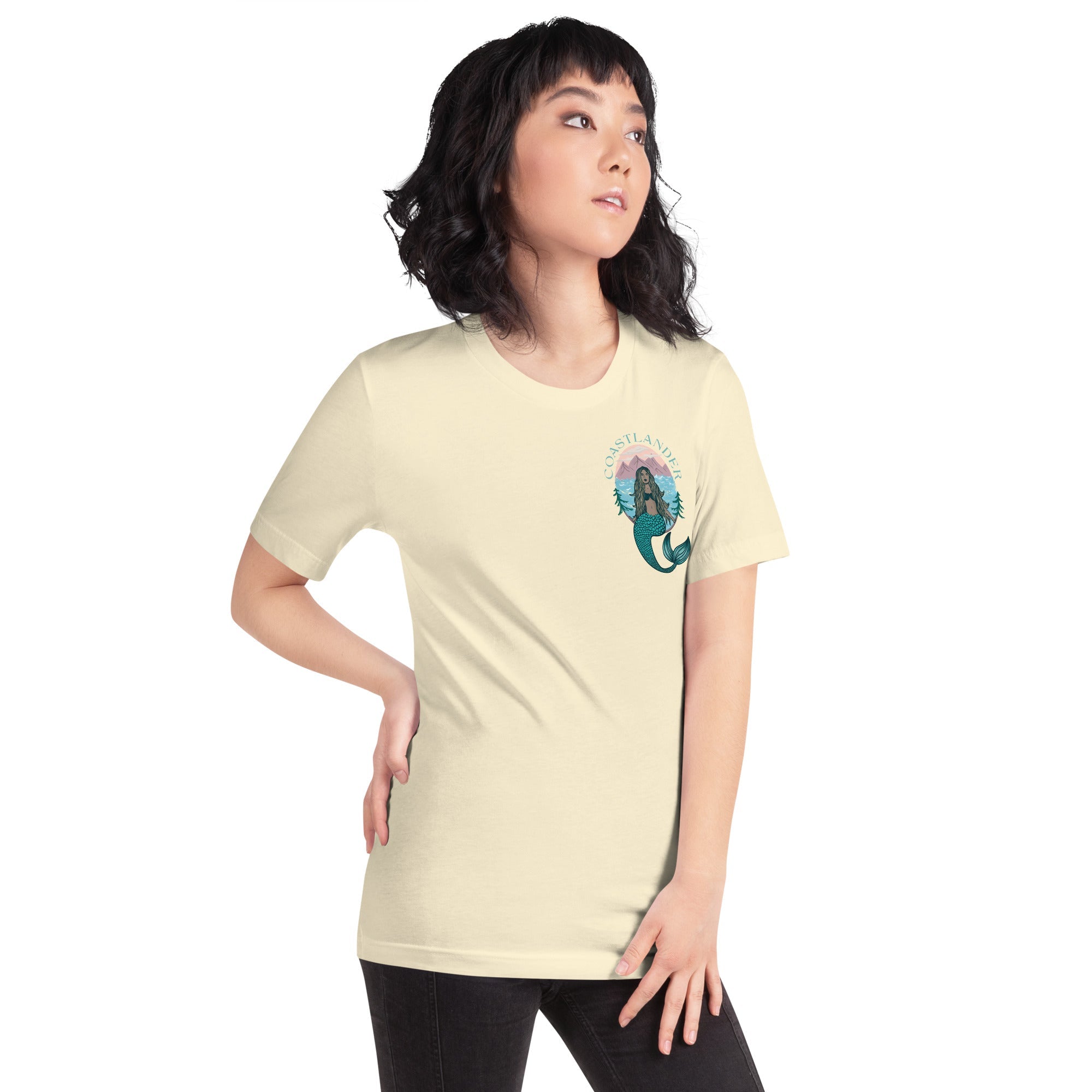 Design of Coastlander Mermaid Design - Unisex t-shirt , the colour is