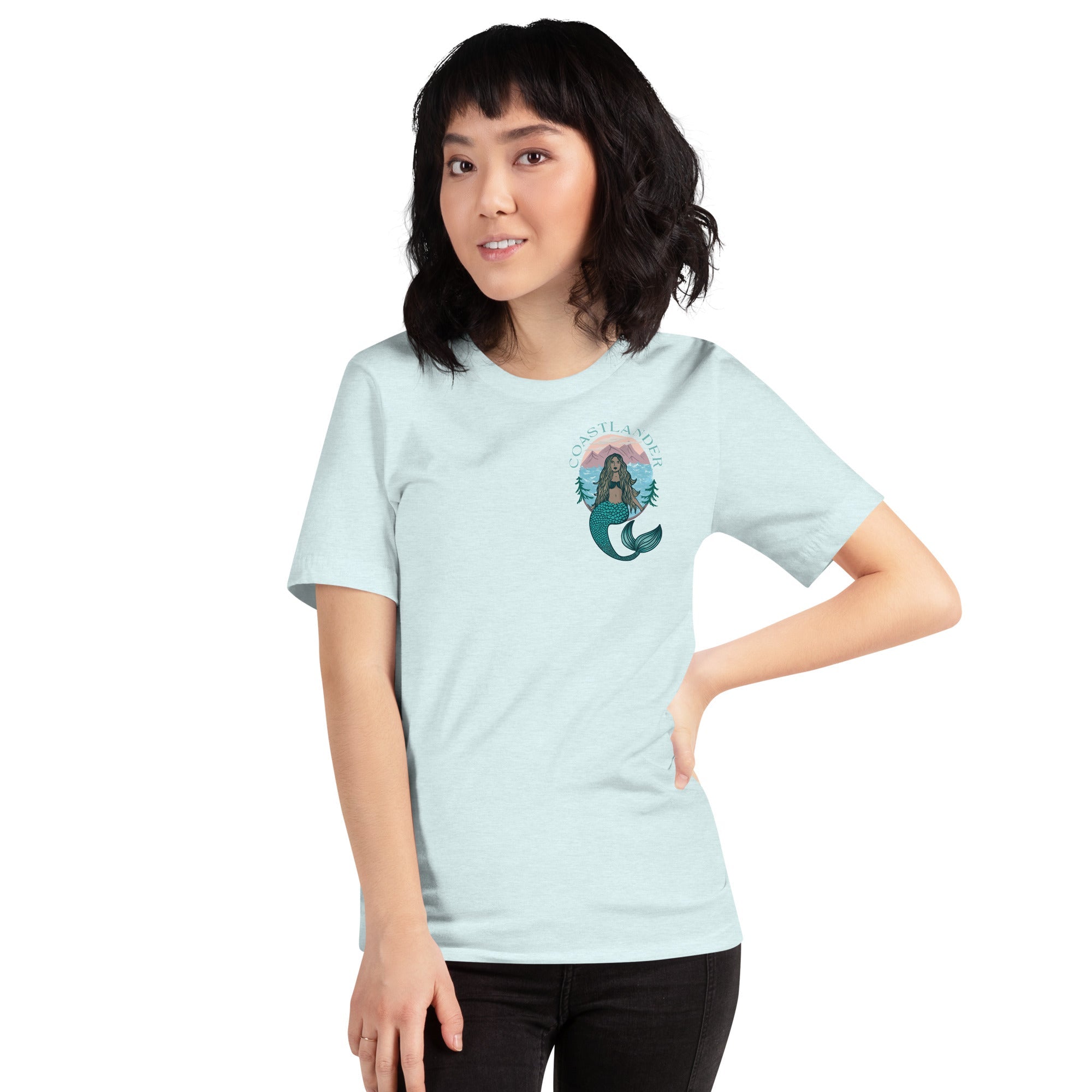 Design of Coastlander Mermaid Design - Unisex t-shirt , the colour is