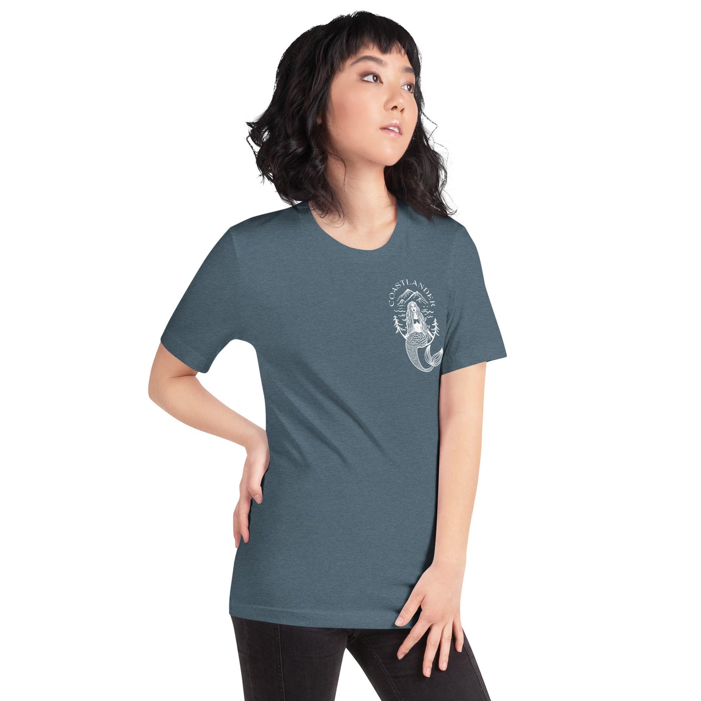 Design of Coastlander Mermaid Design - Unisex t-shirt , the colour is