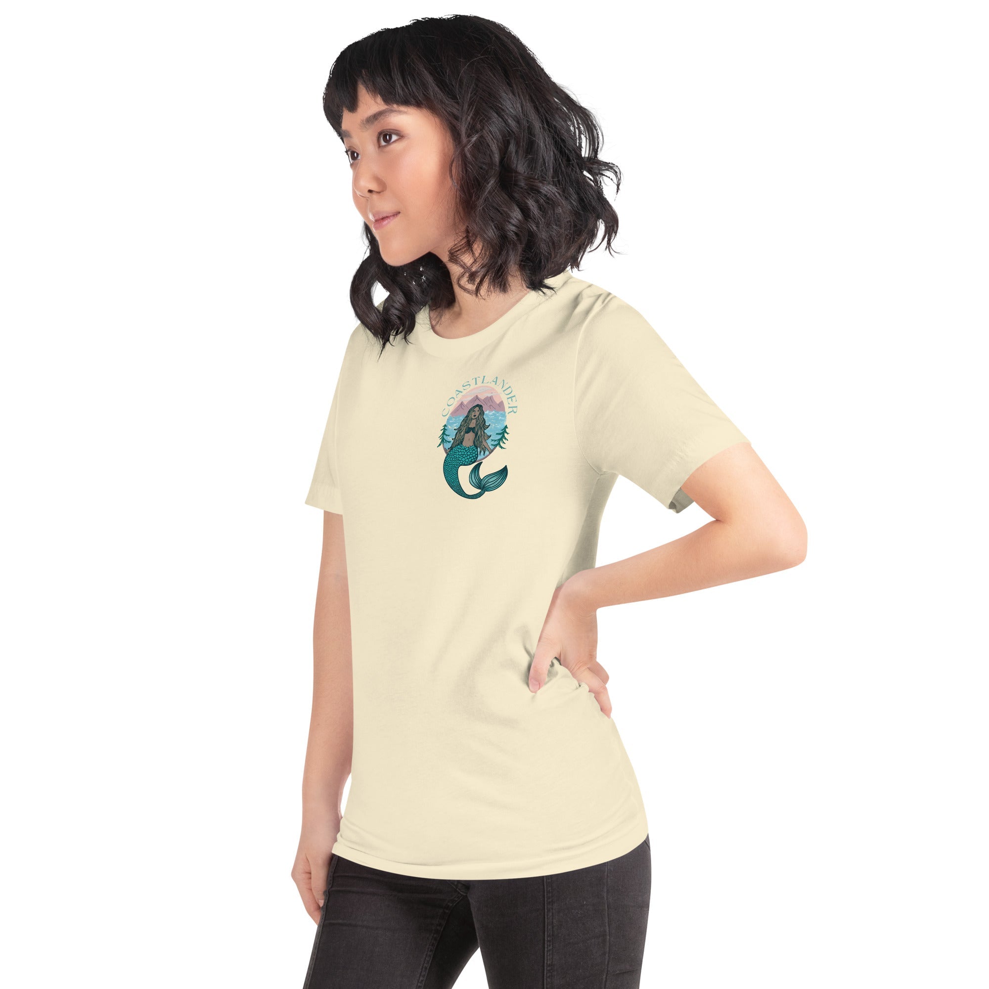 Design of Coastlander Mermaid Design - Unisex t-shirt , the colour is