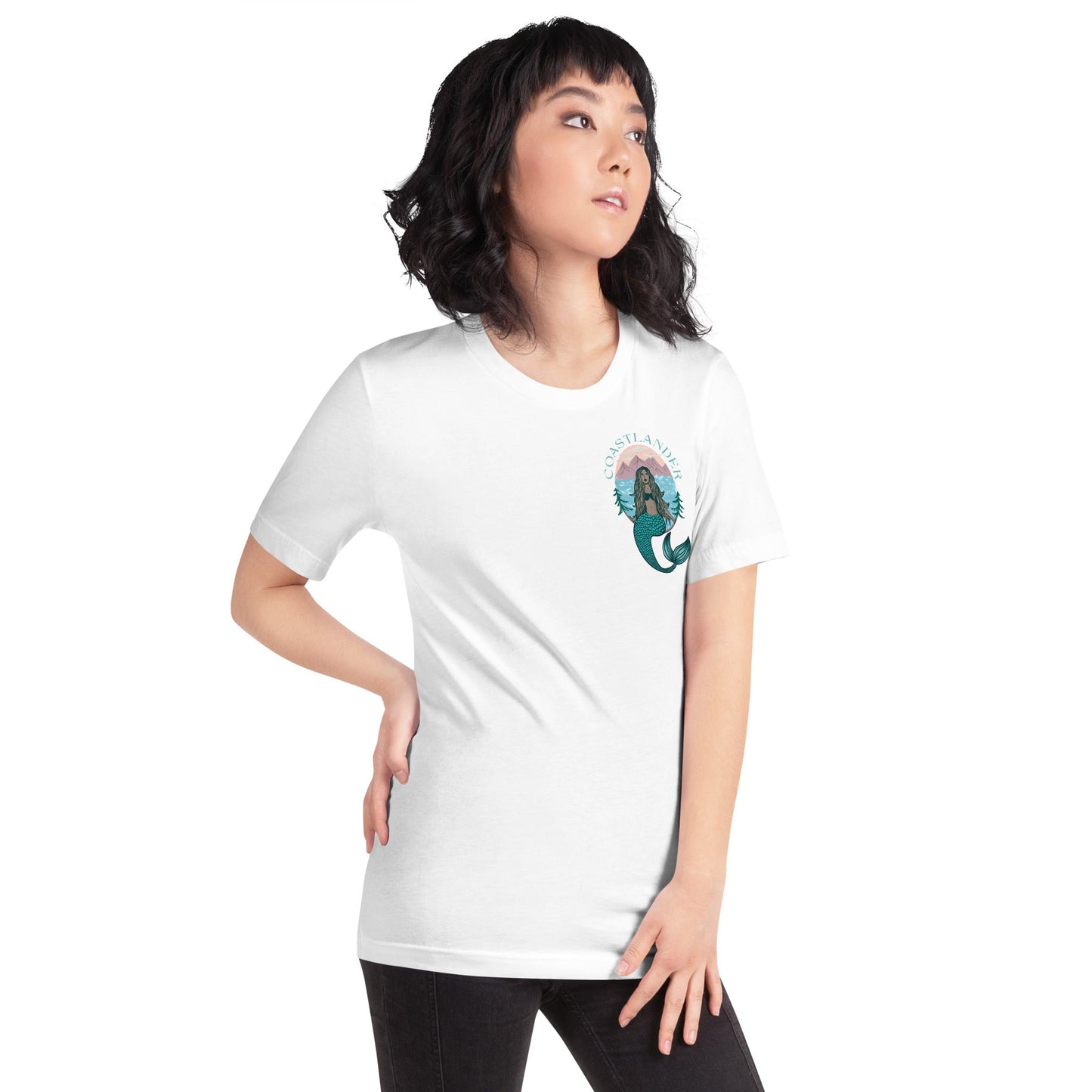 Design of Coastlander Mermaid Design - Unisex t-shirt , the colour is