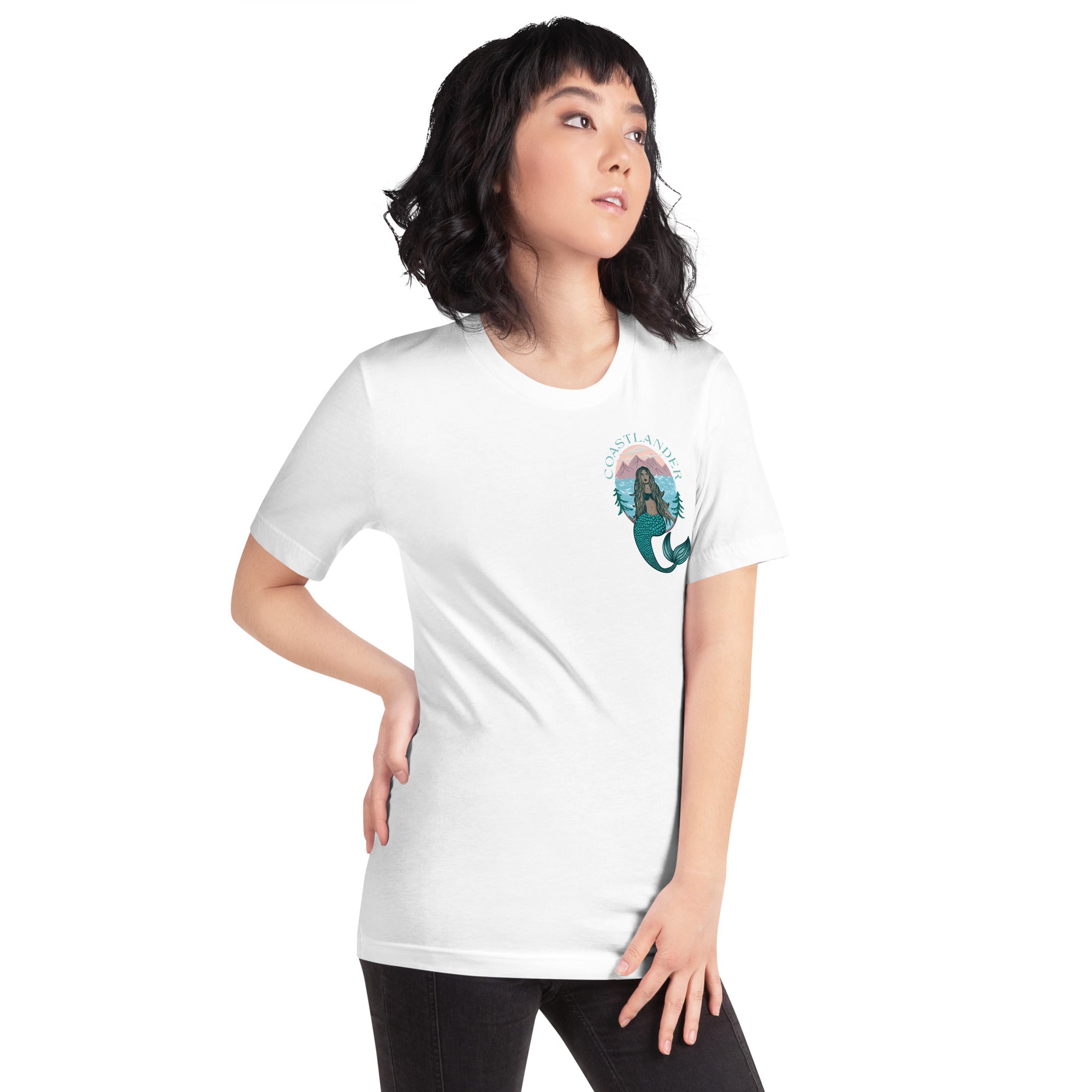 Design of Coastlander Mermaid Design - Unisex t-shirt , the colour is