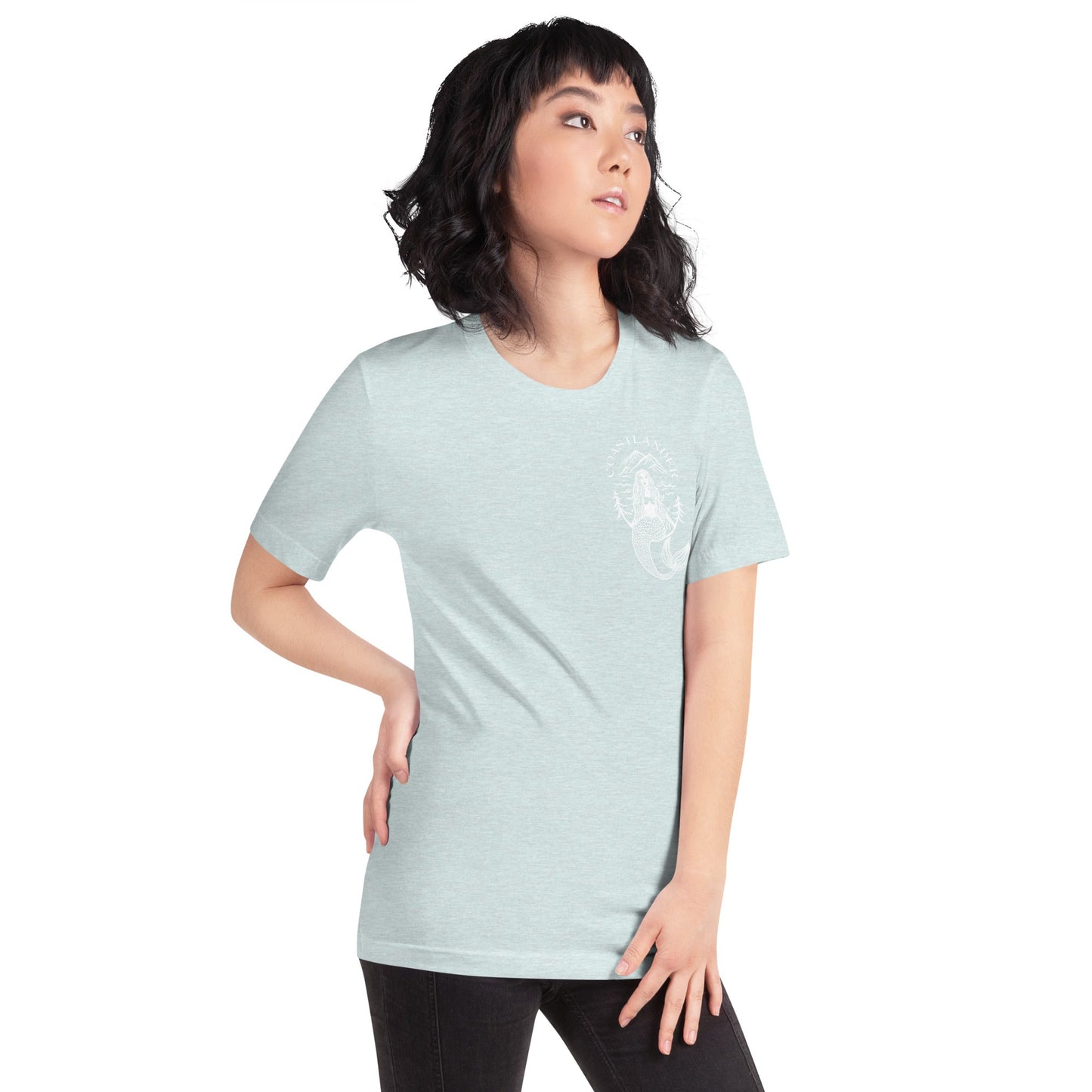 Design of Coastlander Mermaid Design - Unisex t-shirt , the colour is