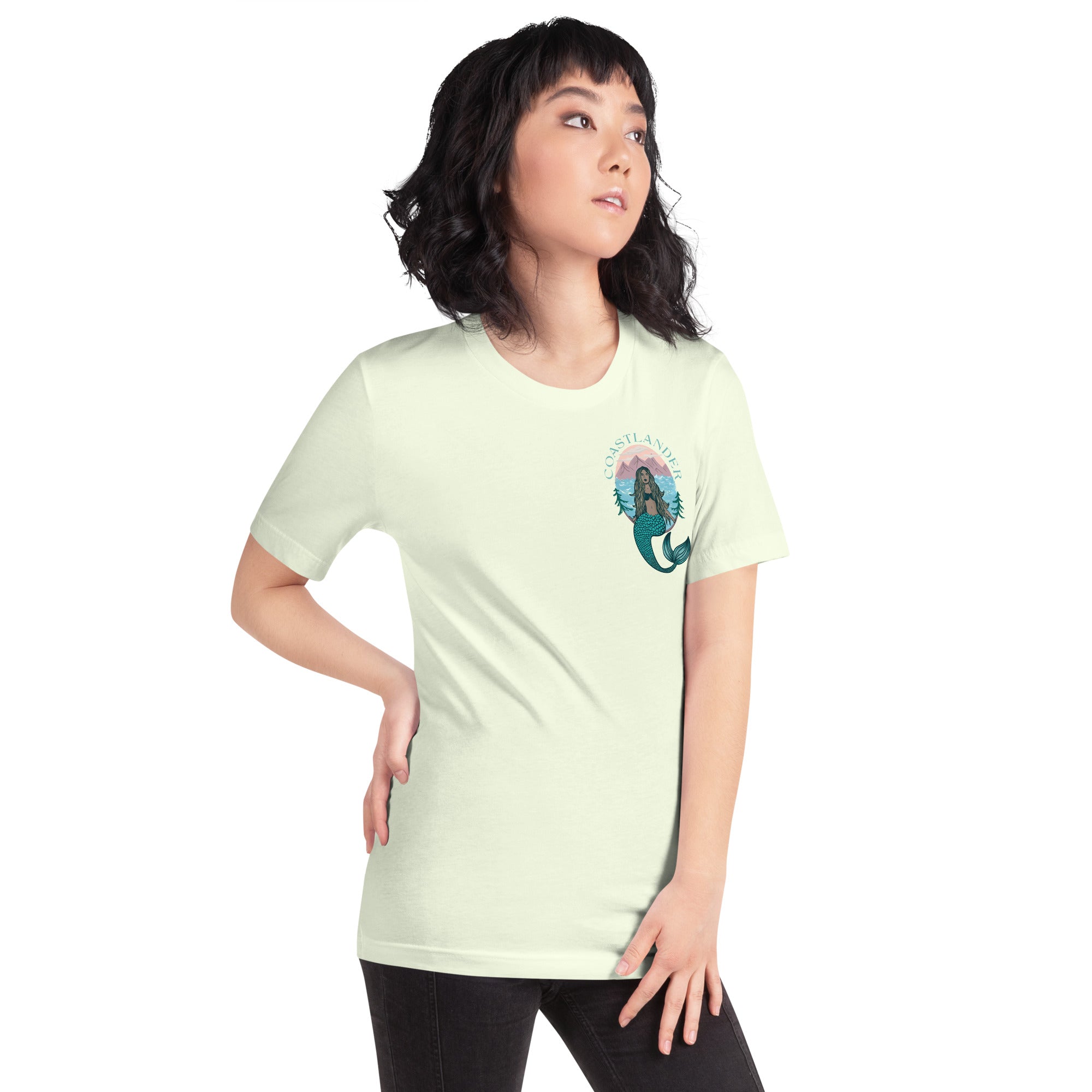Design of Coastlander Mermaid Design - Unisex t-shirt , the colour is