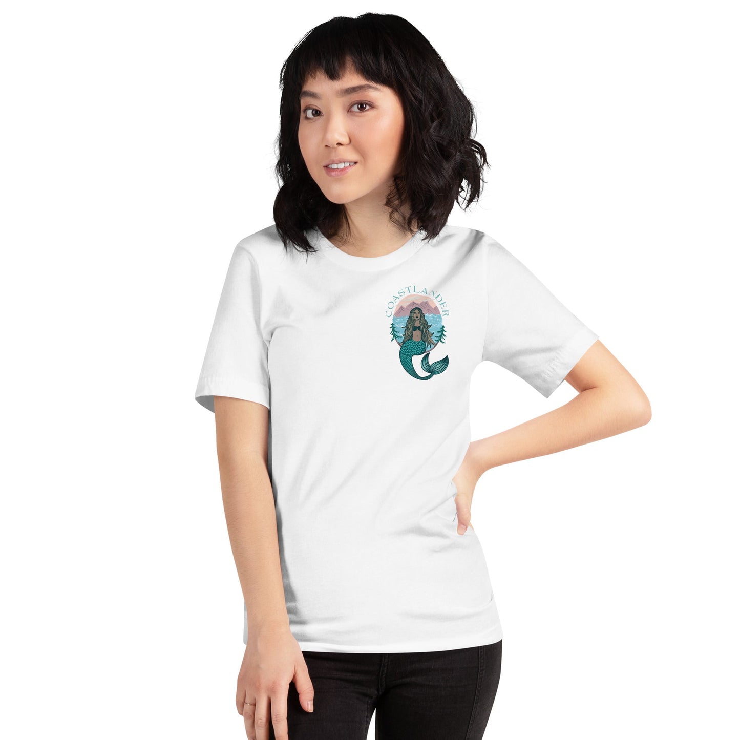 Design of Coastlander Mermaid Design - Unisex t-shirt , the colour is
