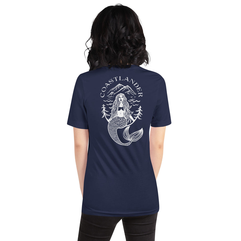 Design of Coastlander Mermaid Design - Unisex t-shirt , the colour is Navy