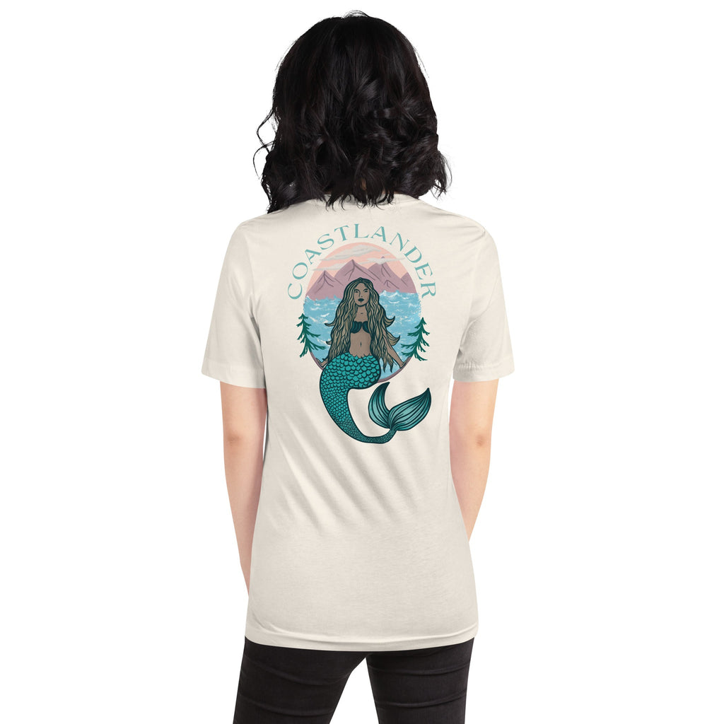 Design of Coastlander Mermaid Design - Unisex t-shirt , the colour is Vintage White