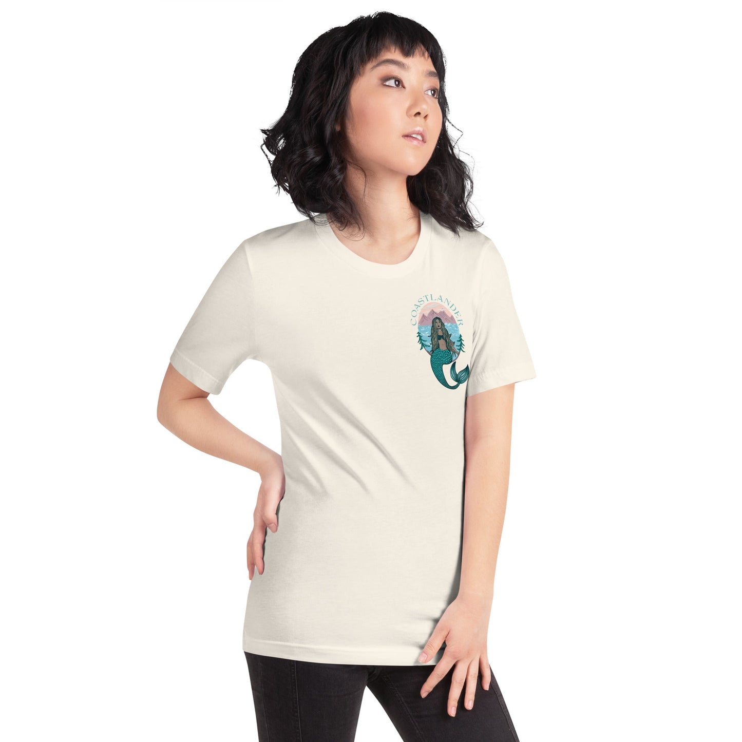 Design of Coastlander Mermaid Design - Unisex t-shirt , the colour is