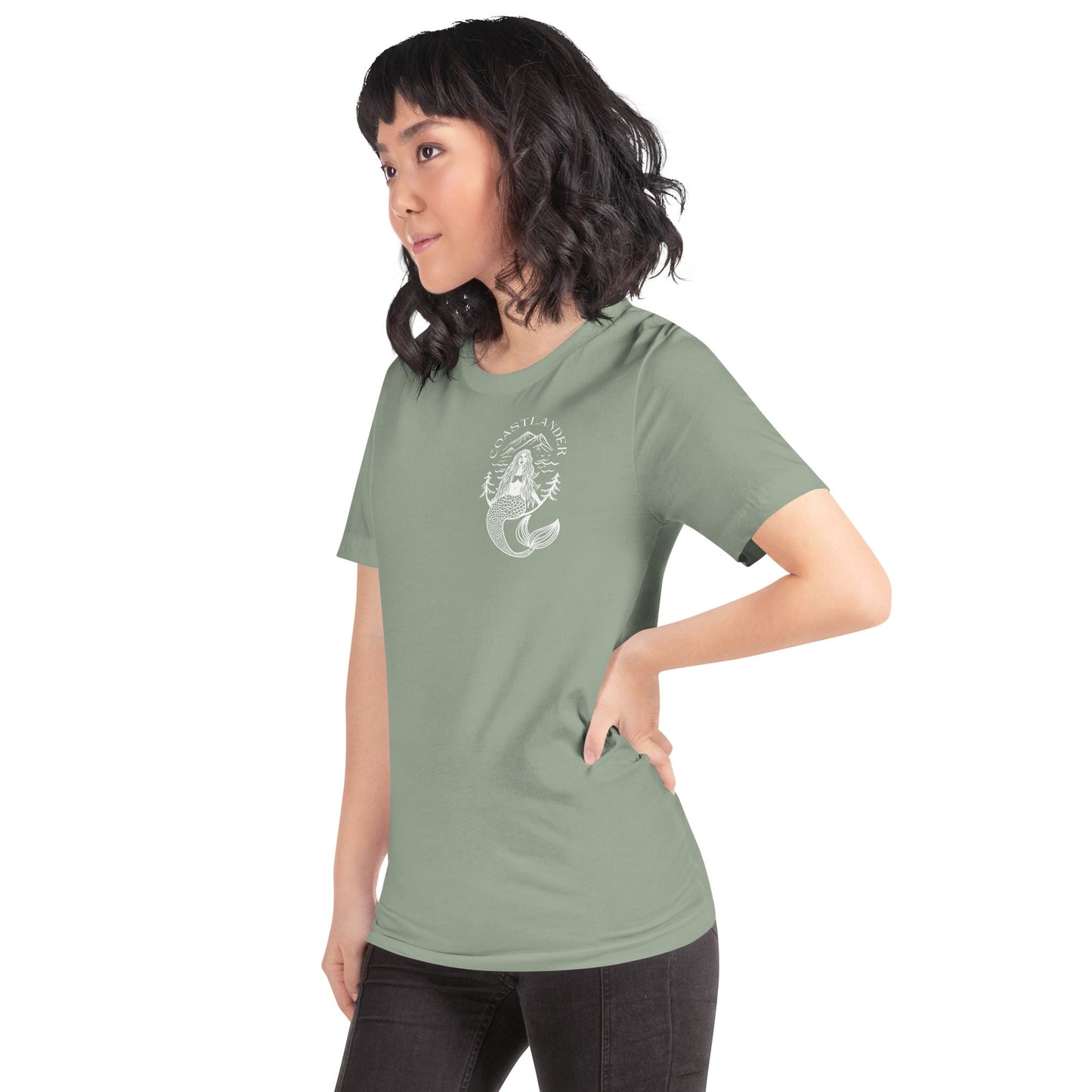 Design of Coastlander Mermaid Design - Unisex t-shirt , the colour is