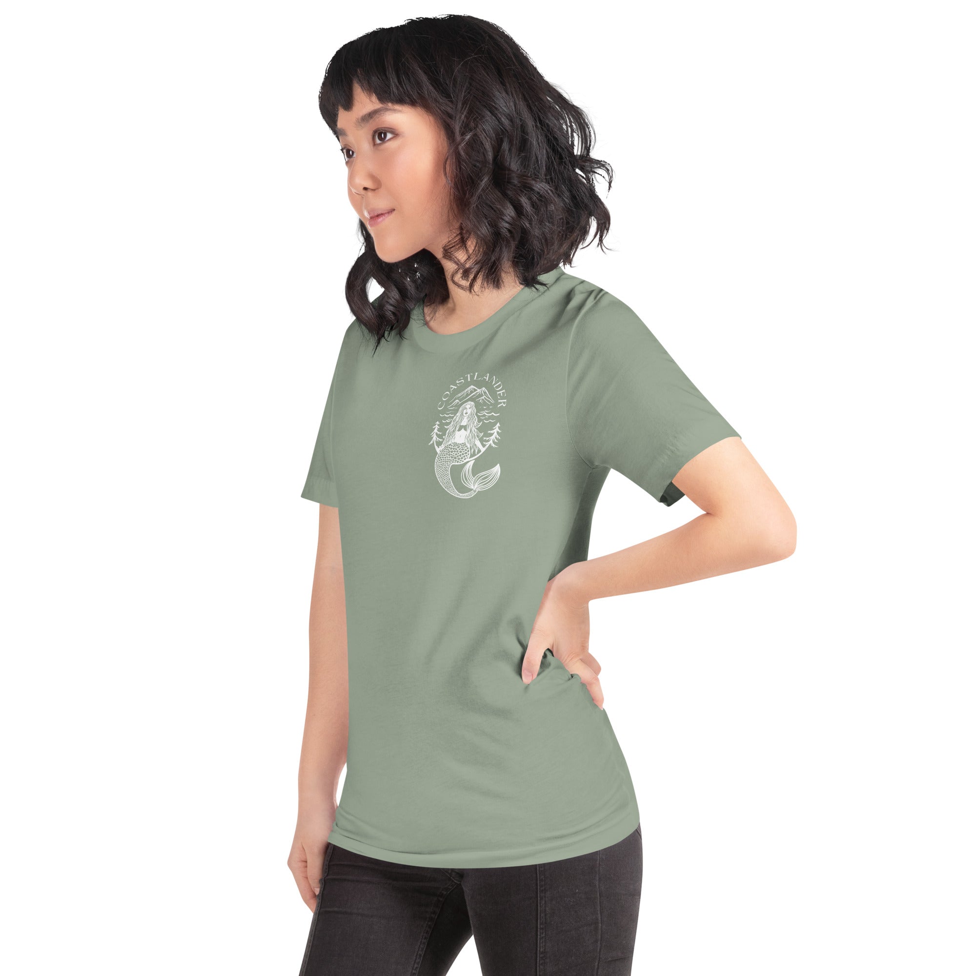 Design of Coastlander Mermaid Design - Unisex t-shirt , the colour is
