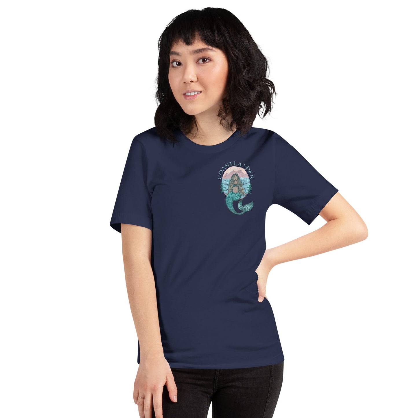 Design of Coastlander Mermaid Design - Unisex t-shirt , the colour is