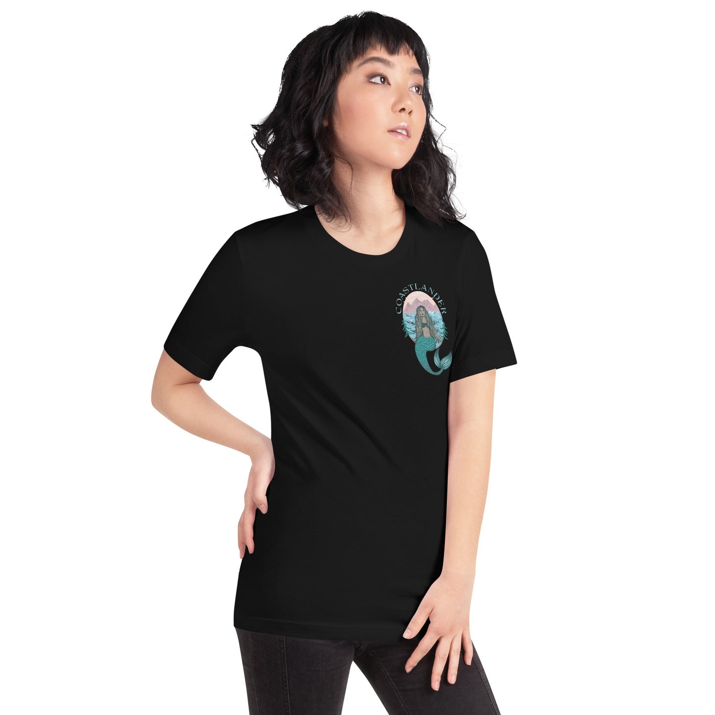 Design of Coastlander Mermaid Design - Unisex t-shirt , the colour is