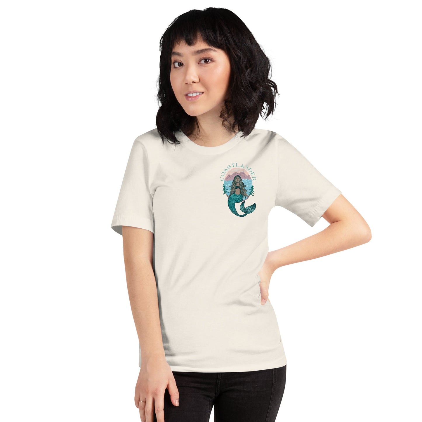Design of Coastlander Mermaid Design - Unisex t-shirt , the colour is