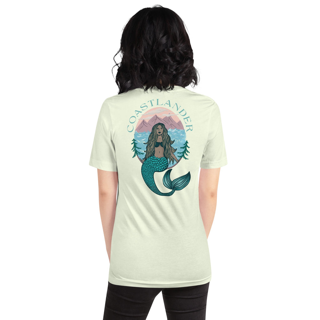 Design of Coastlander Mermaid Design - Unisex t-shirt , the colour is Citron