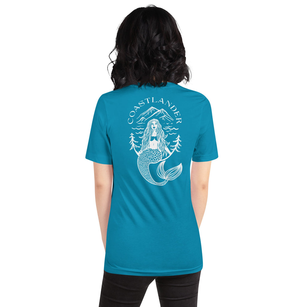 Design of Coastlander Mermaid Design - Unisex t-shirt , the colour is Aqua