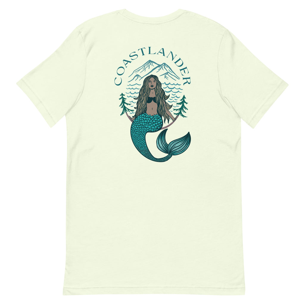 Design of Coastlander Mermaid Design - Unisex t-shirt , the colour is Citron