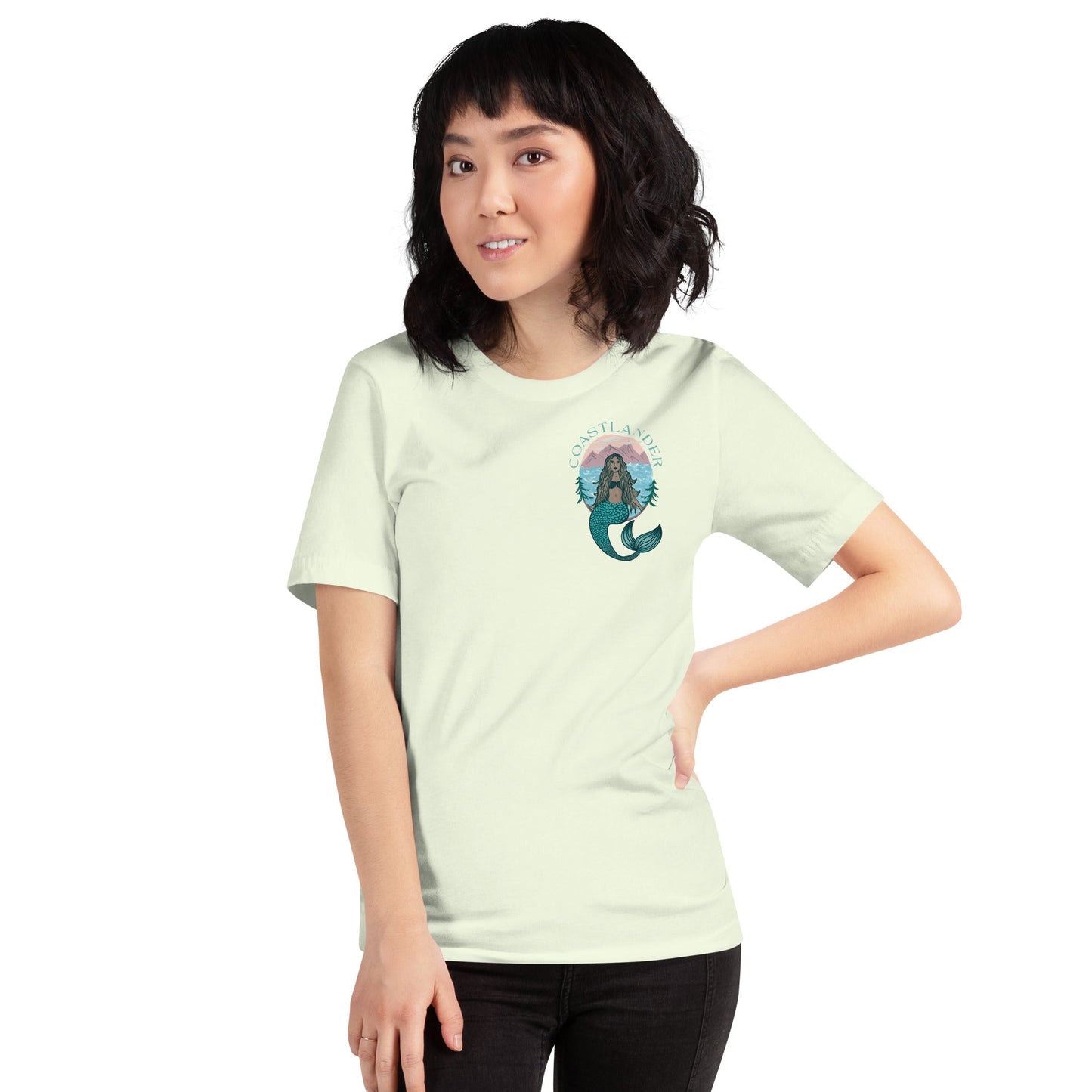 Design of Coastlander Mermaid Design - Unisex t-shirt , the colour is