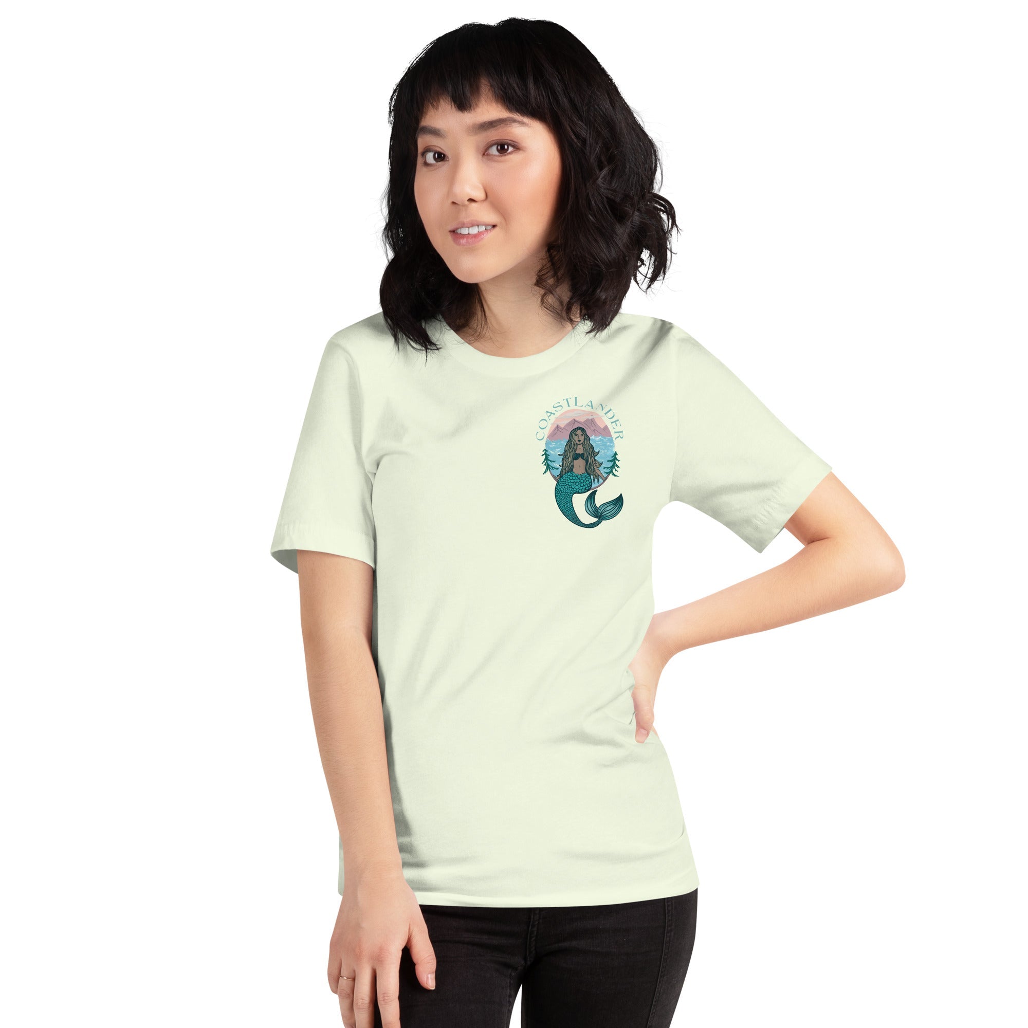 Design of Coastlander Mermaid Design - Unisex t-shirt , the colour is