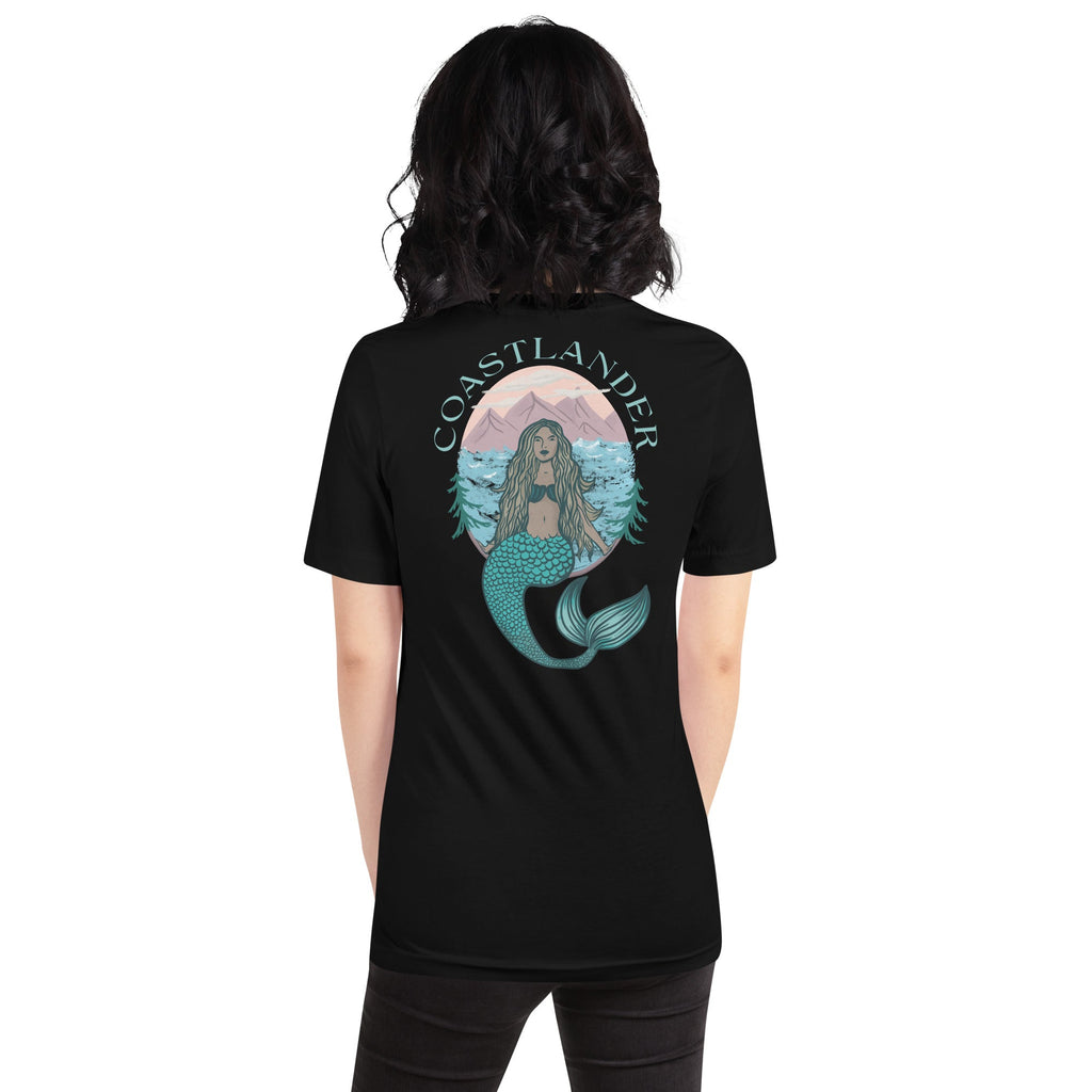 Design of Coastlander Mermaid Design - Unisex t-shirt , the colour is Black