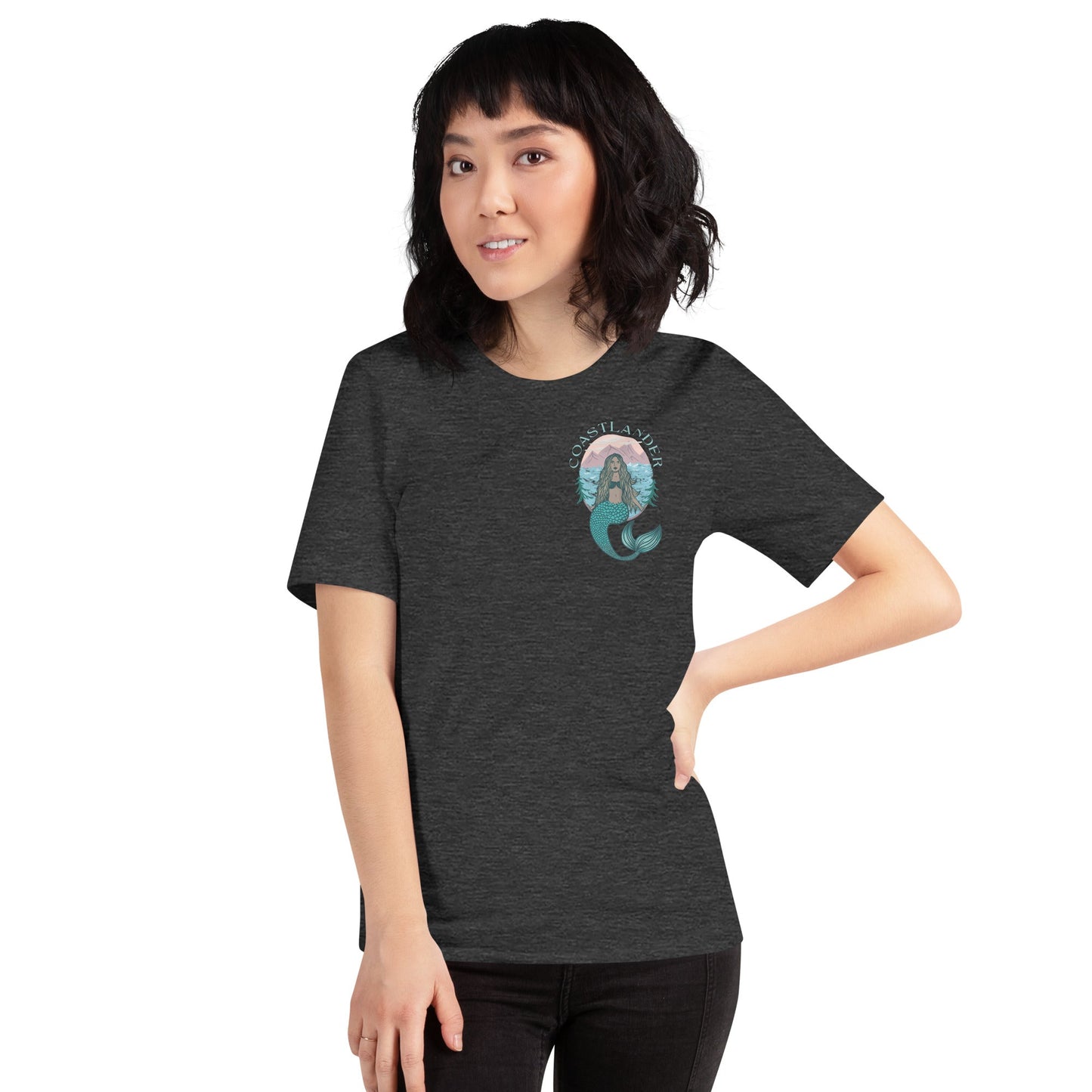 Design of Coastlander Mermaid Design - Unisex t-shirt , the colour is