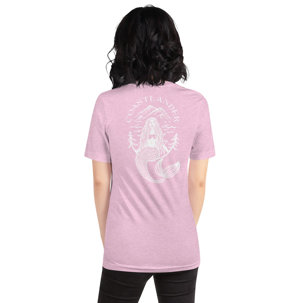 Design of Coastlander Mermaid Design - Unisex t-shirt , the colour is Heather Prism Lilac