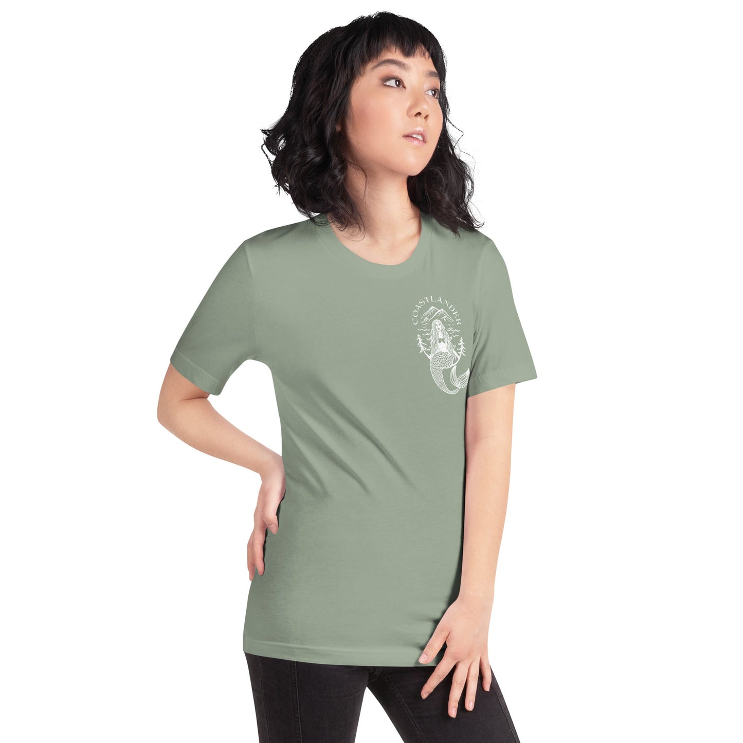 Design of Coastlander Mermaid Design - Unisex t-shirt , the colour is