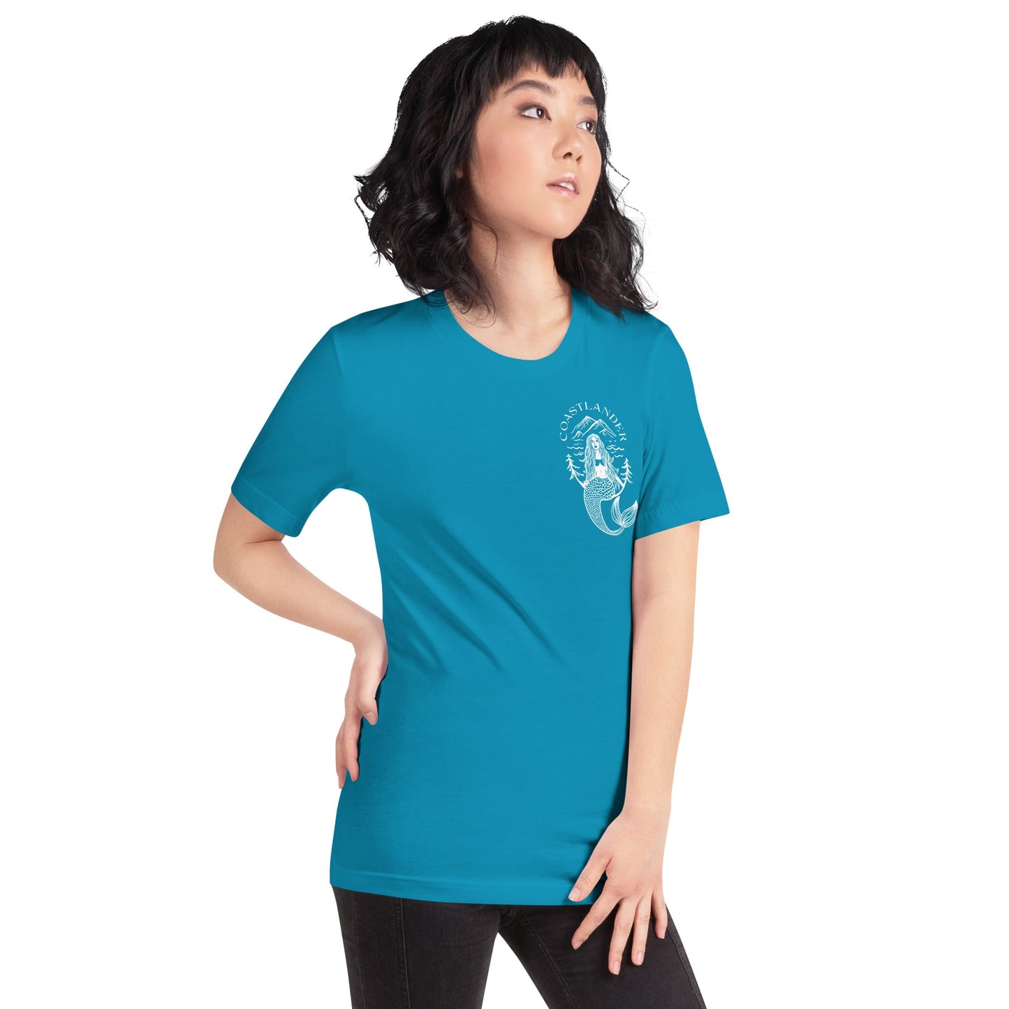 Design of Coastlander Mermaid Design - Unisex t-shirt , the colour is