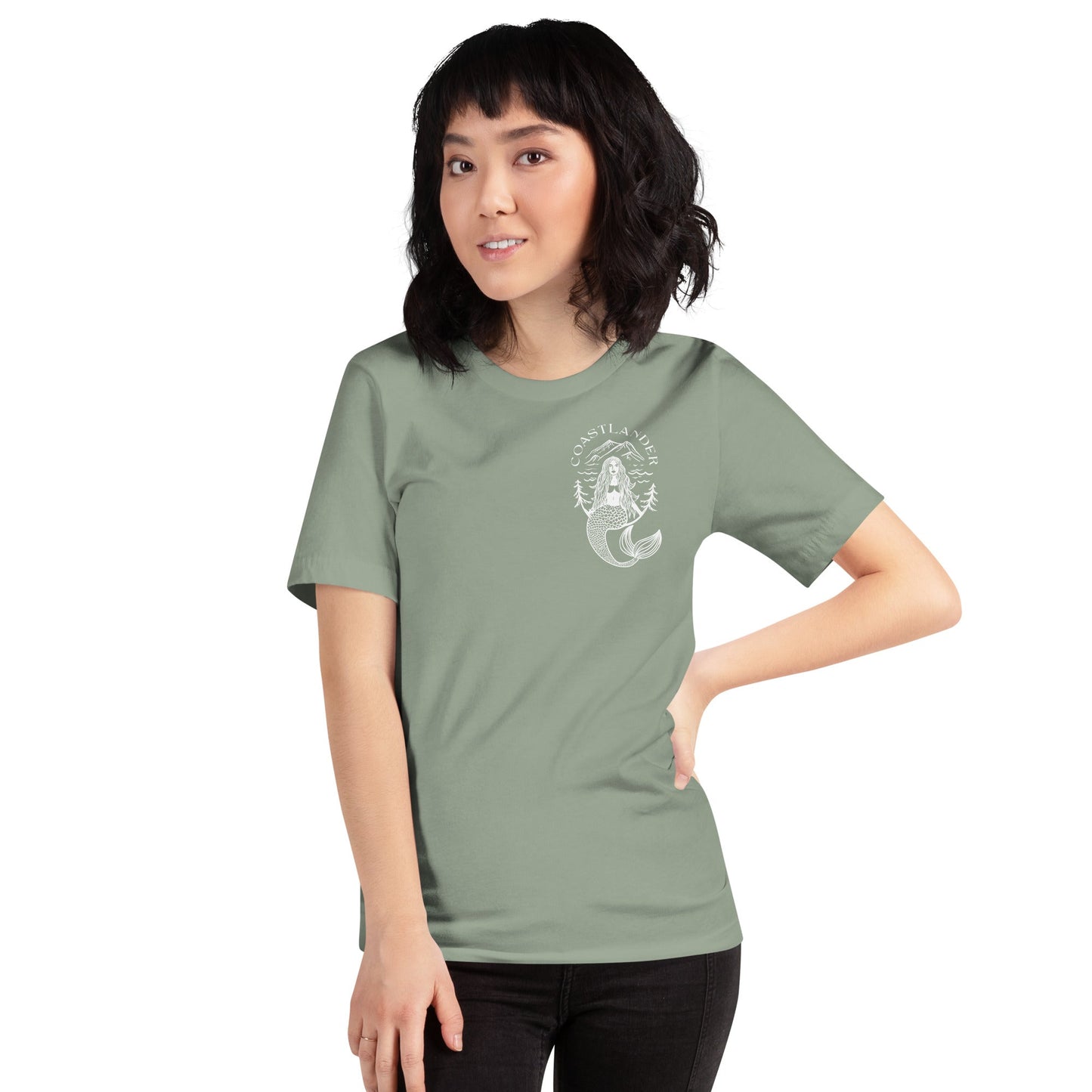 Design of Coastlander Mermaid Design - Unisex t-shirt , the colour is