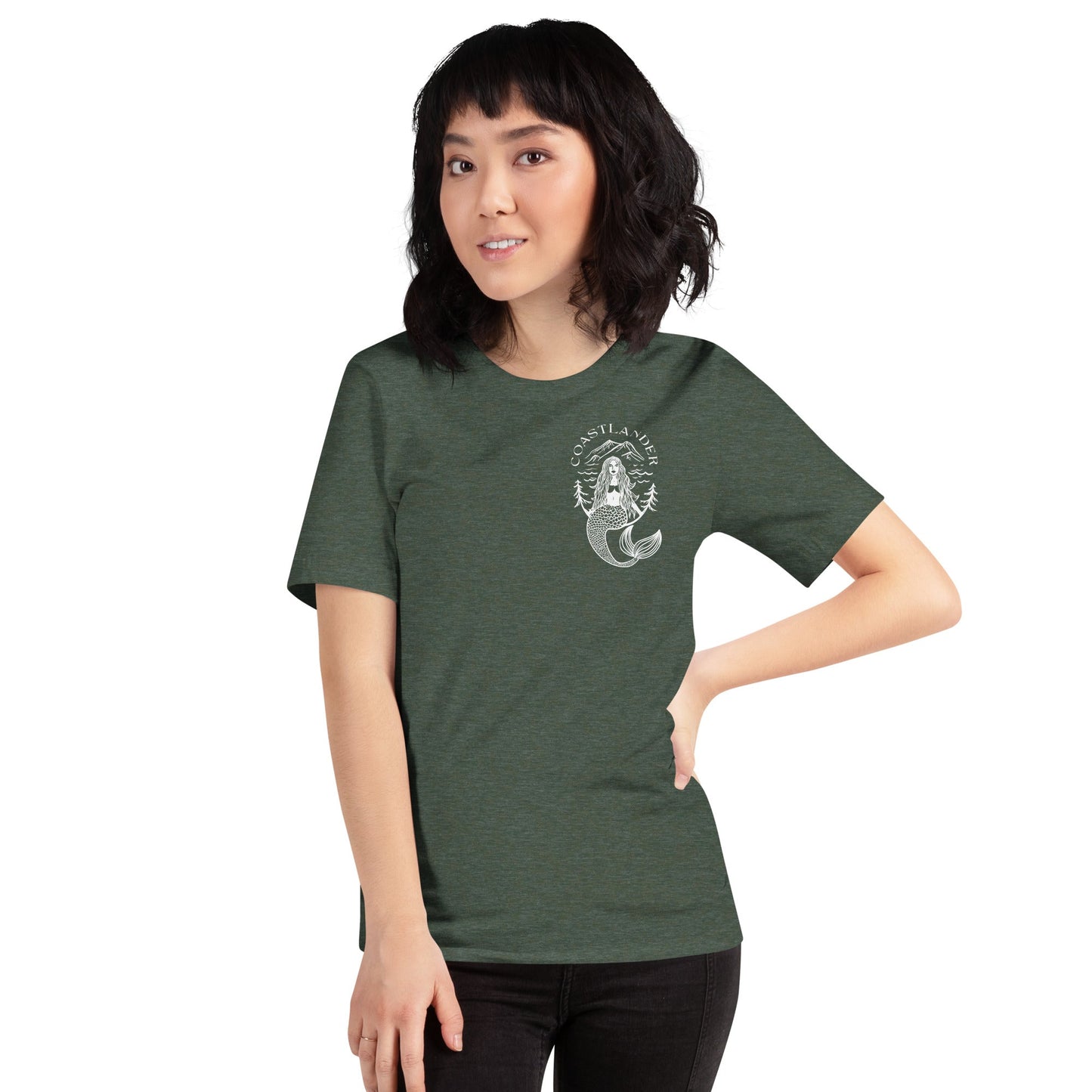 Design of Coastlander Mermaid Design - Unisex t-shirt , the colour is