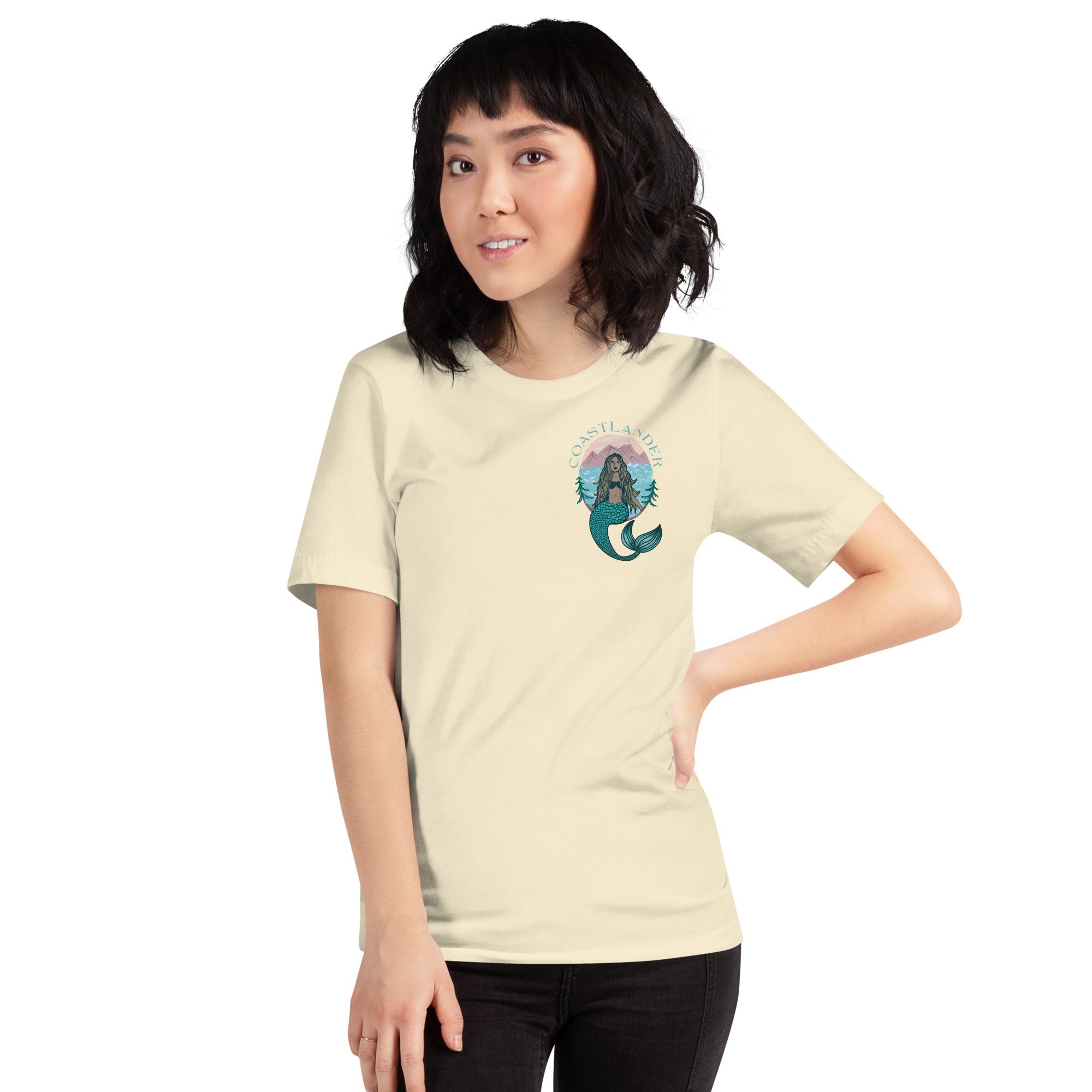 Design of Coastlander Mermaid Design - Unisex t-shirt , the colour is