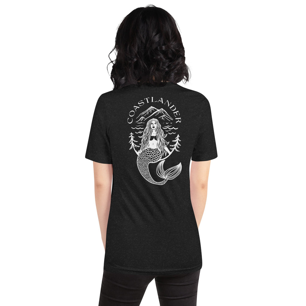 Design of Coastlander Mermaid Design - Unisex t-shirt , the colour is Black Heather