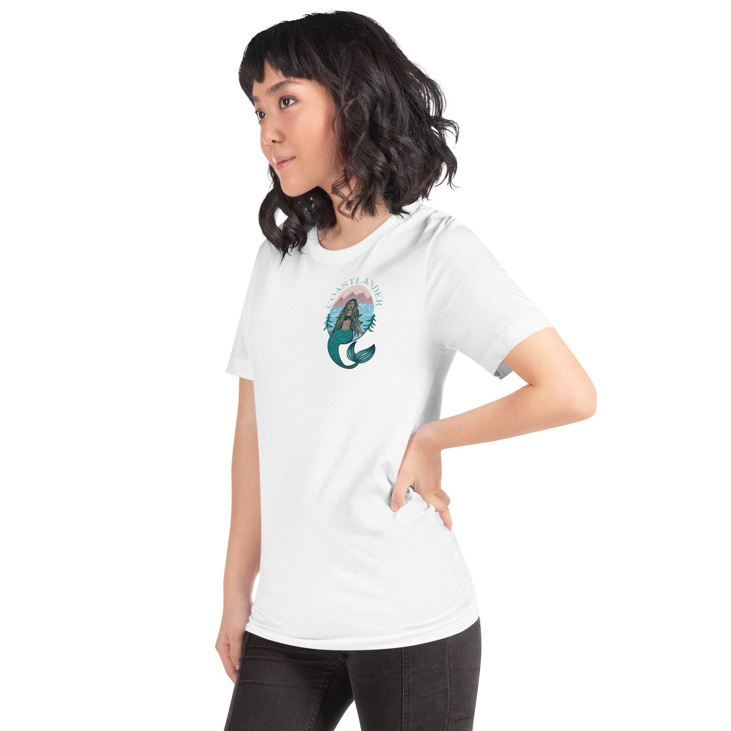 Design of Coastlander Mermaid Design - Unisex t-shirt , the colour is