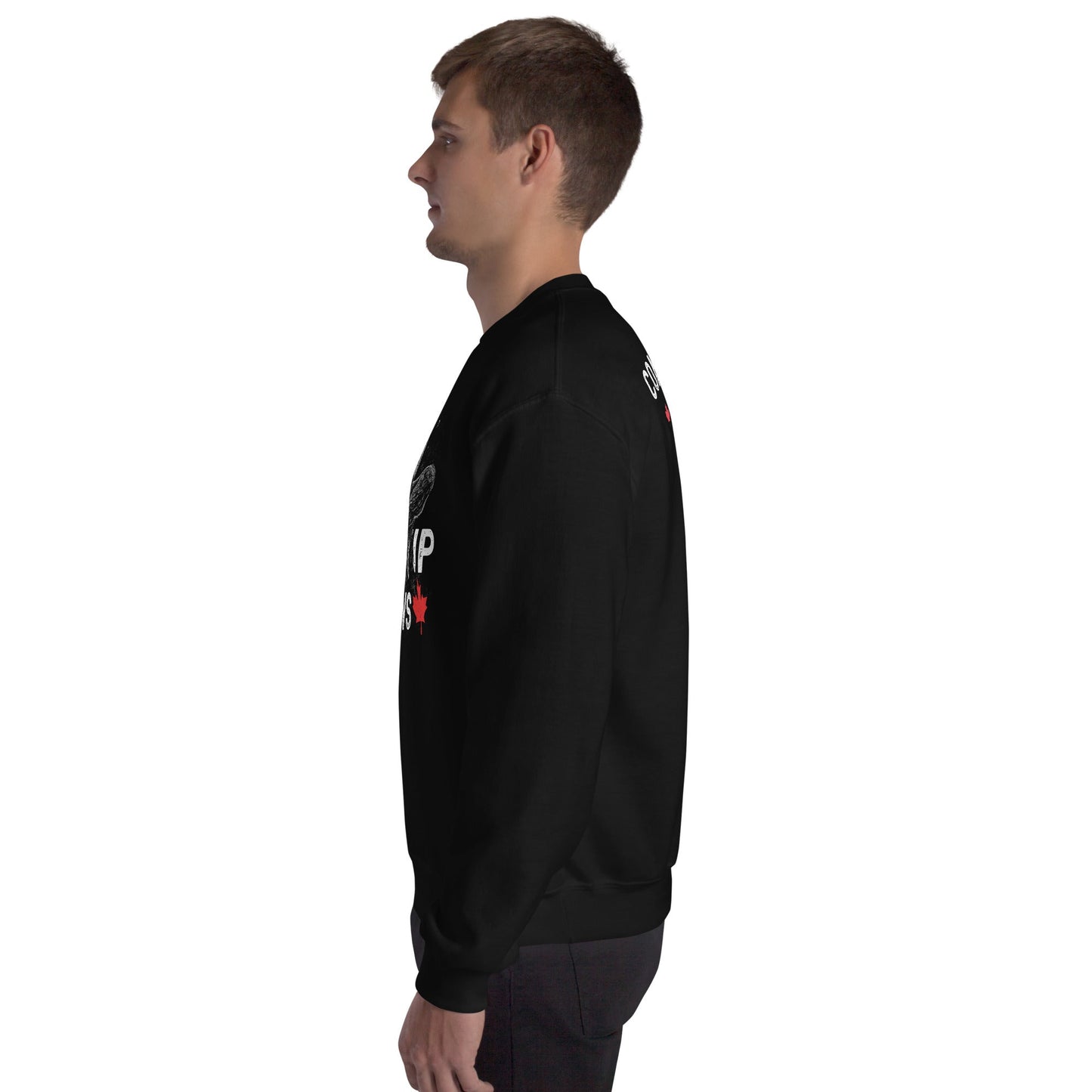 Design of Elbow UP Bear - Unisex Sweatshirt , the colour is