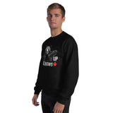 Design of Elbow UP Bear - Unisex Sweatshirt , the colour is