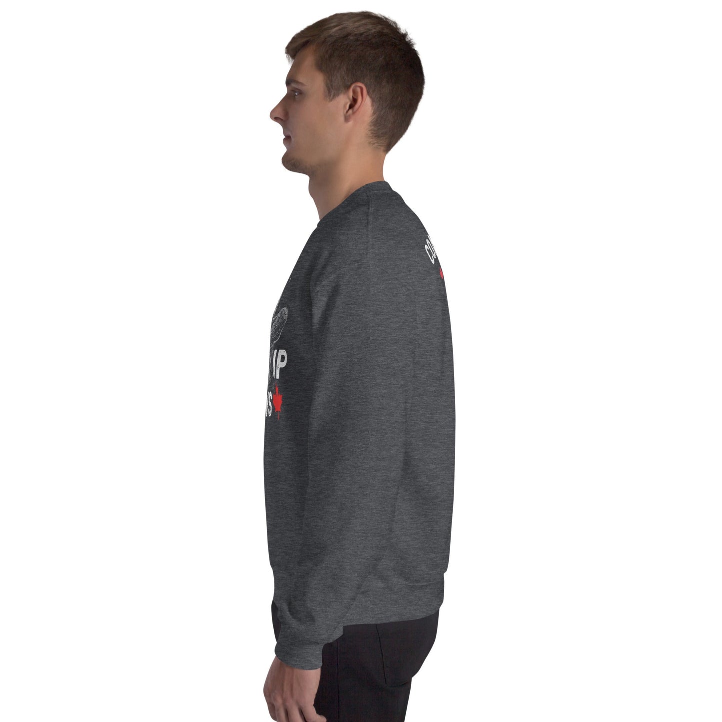 Design of Elbow UP Bear - Unisex Sweatshirt , the colour is