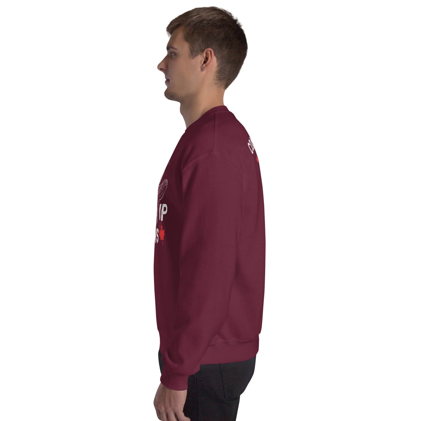 Design of Elbow UP Bear - Unisex Sweatshirt , the colour is