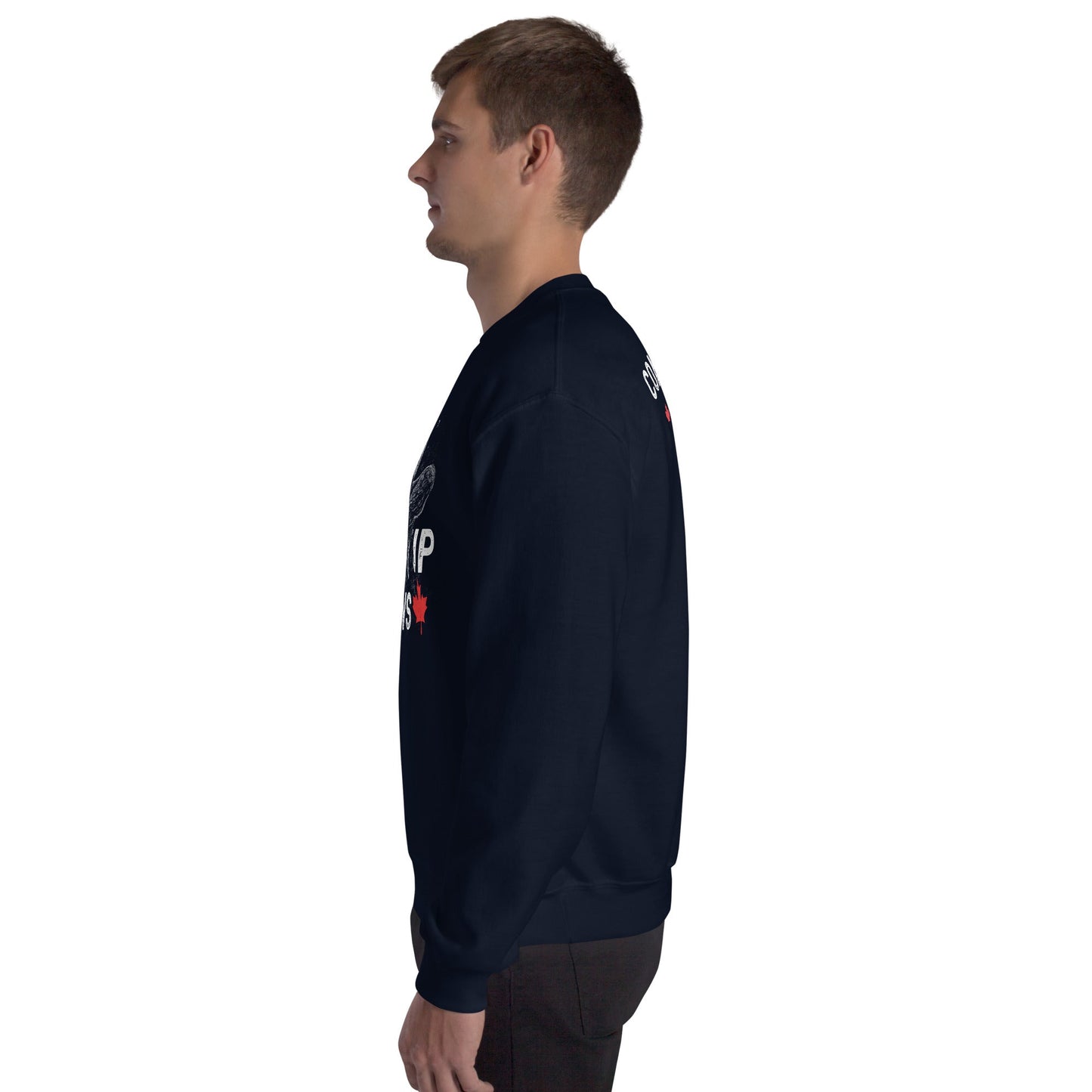 Design of Elbow UP Bear - Unisex Sweatshirt , the colour is