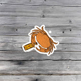 Design of Fireball Crab - Sticker , the colour is