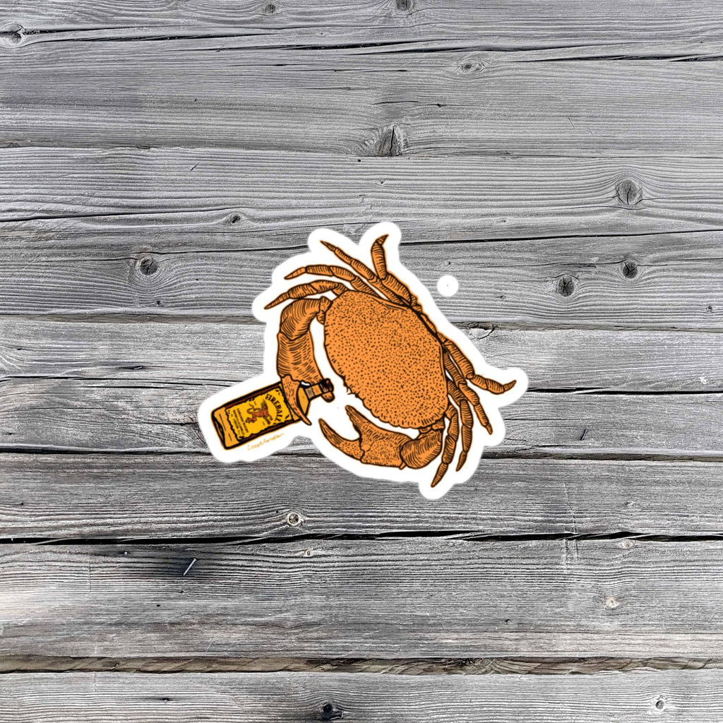 Design of Fireball Crab - Sticker , the colour is