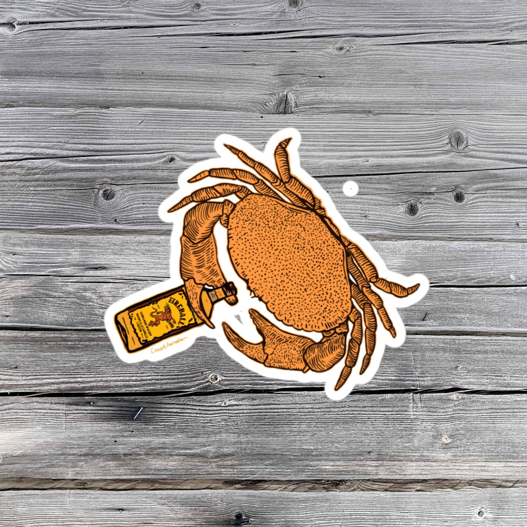 Design of Fireball Crab - Sticker , the colour is