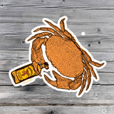 Design of Fireball Crab - Sticker , the colour is 5.5″×5.5″