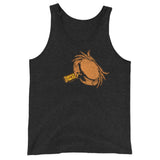 Design of Fireball Crab - Unisex Tank Top , the colour is Charcoal-Black Triblend
