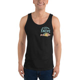 Design of Fishin For Tacos - Men's Tank Top , the colour is Black