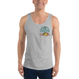 Design of Fishin For Tacos - Men's Tank Top , the colour is Athletic Heather