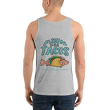 Design of Fishin For Tacos - Men's Tank Top , the colour is