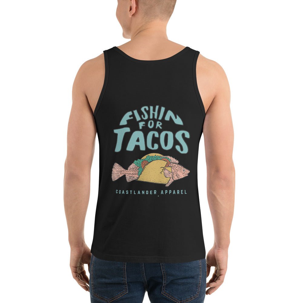 Design of Fishin For Tacos - Men's Tank Top , the colour is